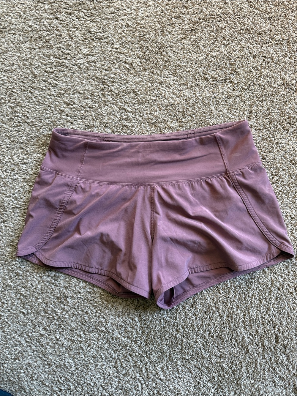 lululemon athletica mauve/purple athletic shorts